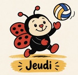 Volley 5 à 9 ans JEUDI Logo